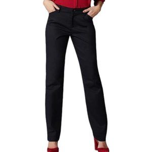 LEE Black  Regular Fit Straight Leg Mid Rise Pant Size 10 Short NWOT